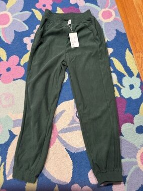 HALARA Forest Green Ribbed Sweatpants